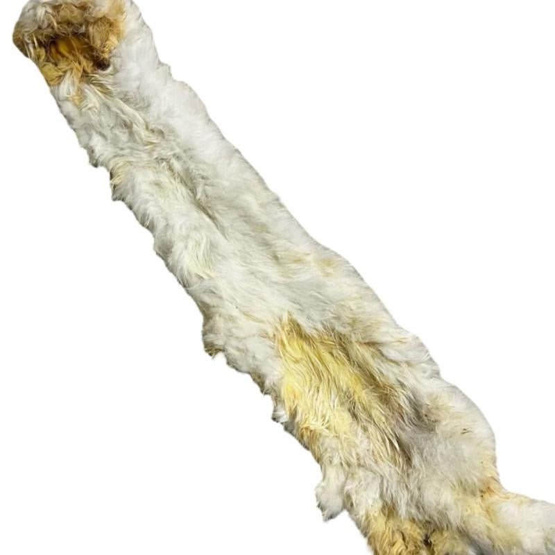 Hairy rabbit skin with fur 40-50cm