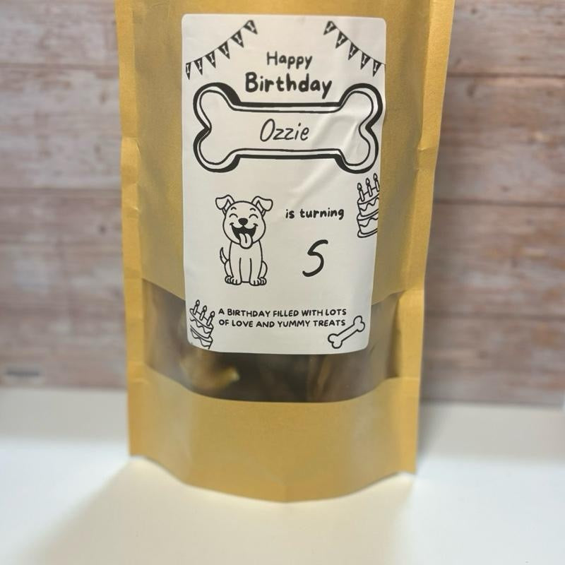 Birthday treat mini bundle with personalised label